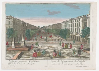 Ansicht einer Promenade in Marseille