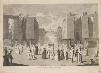 Aussicht am Eingang des Friederichsberg Parks im Jahr 1786