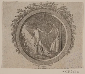 Titelvignette zu S. Richardson: "Miss Clarissa Harlowes Geschichte", zweiter Teil
