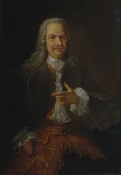 Porträt von Akinfiy Nikitich Demidov 1678-1745, vor 1745