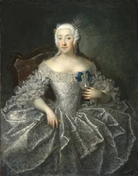 Porträt der Gräfin Varvara Alexeyevna Sheremetyeva 1711-1767