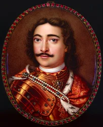 Porträt von Kaiser Peter I. der Große 1672-1725