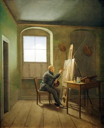 Caspar David Friedrich in seinem Atelier (1811)