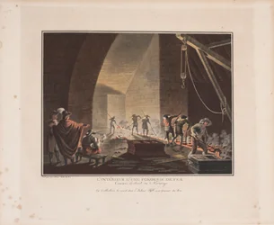 Das Innere einer Eisenhütte