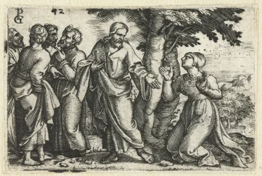 Christus heilt die blutflüssige Frau (Leben Christi)