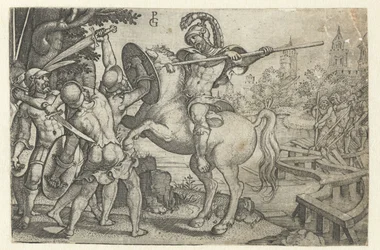 Horatius Cocles verteidigt die Brücke über den Tiber