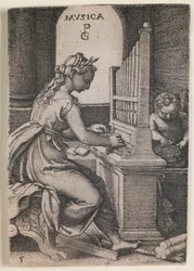 Musica, aus der Serie "Die Freien Künste"