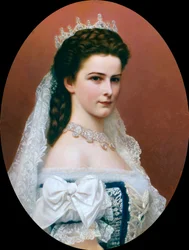 Porträt der Kaiserin Elisabeth von Österreich (Sissi) (1837 - 1898)
