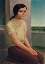 Sitzendes Mädchen, 1927