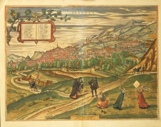 Karte von Granada aus Civitates Orbis Terrarum von Georg Braun