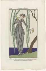 Journal des Dames et des Modes, Costumes Parisiens, 1913, Nr. 91: Taffetakleid