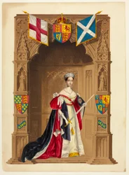 Ihre Majestät Königin Victoria, auch genannt Königin Victoria als Souverän des Hosenbandordens
