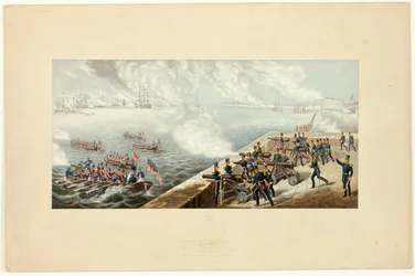 Parade der britischen Flotte in Portsmouth vor dem Krimkrieg