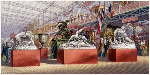 Skulpturen - Innenansicht der Great Exhibition