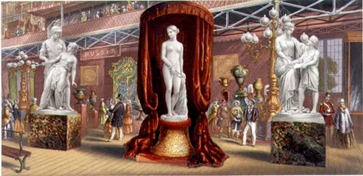 Skulpturen - Innenansicht der Great Exhibition