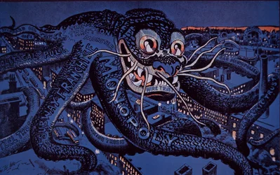 Große Geschäftstrusts in den USA, gieriger Oktopus des Monopols