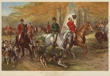 Die königlichen Hirschhunde, HRH Prinz von Wales und Lord Cork