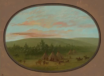 Ein Sioux-Dorf, 1861-1869