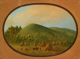 Ein kleines Cheyenne-Dorf
