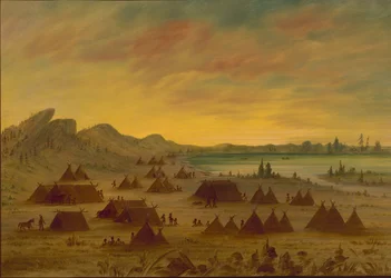Ein Apachee-Dorf, 1855-1869