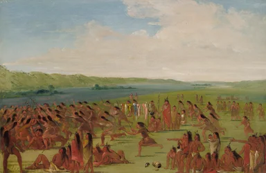 Ballspiel der Frauen, Prairie du Chien, 1835-1836