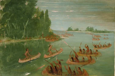 Kanu-Rennen in der Nähe von Sault Ste. Marie
