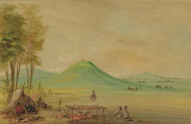 Expedition auf einer Prärie in Texas. April 1686, 1847-1848
