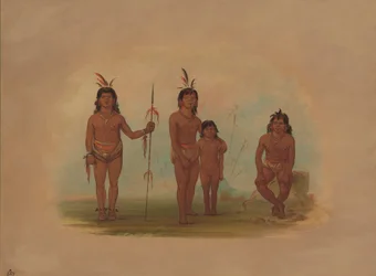 Vier Goo-a-give Indianer, 1854-1869