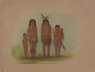 Vier Sepibo-Indianer, 1854-1869