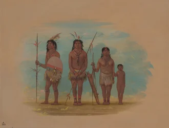 Vier Xingu-Indianer, 1854-1869