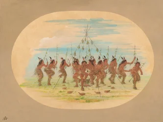 Grüner Mais-Tanz - Minatarrees, 1861