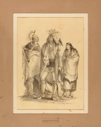Gruppe von Algonkin und Irokesen Indianer--Nr. 1