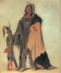 In-ne-ó-cose, Büffelkind, ein Krieger, 1832