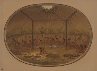 Mandan-Zeremonie - Das Wasser sinkt, 1861-1869