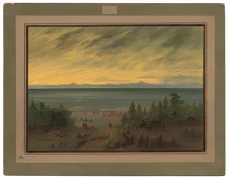 Nayas Dorf bei Sonnenuntergang