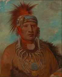 Neu-mon-ya, Gehender Regen, Kriegshäuptling, 1844-1845