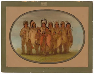 Ojibbeway-Indianer in Paris
