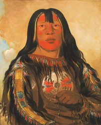 Peh-tó-pe-kiss, Adler-Rippen, ein Piegan-Häuptling, 1832