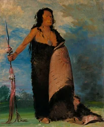 Shoo-de-gá-cha, Der Rauch, Häuptling des Stammes, 1832