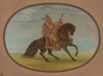 Der rennende Fuchs auf einem feinen Pferd - Saukie, 1861-1869