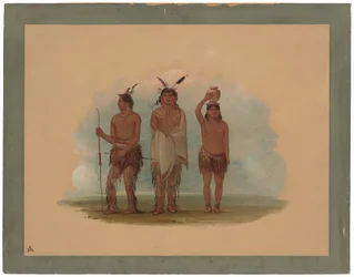 Drei Walla Walla Indianer
