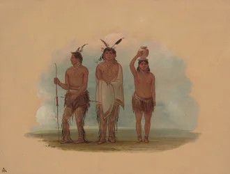 Drei Walla Walla Indianer