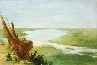 Blick auf den Lake St. Croix, Oberer Mississippi, 1835-1836