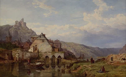 Ein Blick auf Bouvignes an der Maas