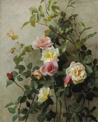 Rosen an einer Wand, 1877