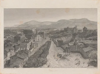 Das Forum Romanum vom Turm des Kapitols