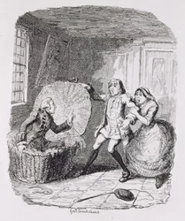 Booth im Korb entdeckt, aus 