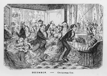 Dezember, Heiligabend (Gravur)