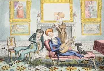 Kolibris oder Ein Dandy-Trio, veröffentlicht 1835