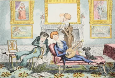 Kolibris oder Ein Dandy-Trio, veröffentlicht 1835